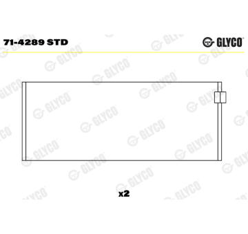 Ojniční ložisko GLYCO 71-4289 STD