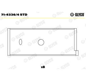 ojnicni lozisko GLYCO 71-4336/4 STD