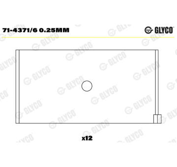 ojnicni lozisko GLYCO 71-4371/6 0.25mm