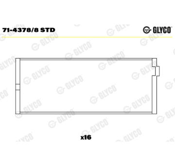 ojnicni lozisko GLYCO 71-4378/8 STD