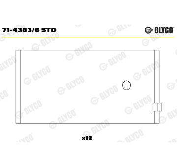 ojnicni lozisko GLYCO 71-4383/6 STD