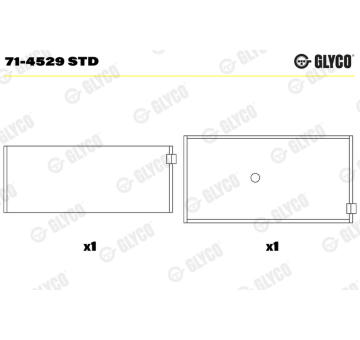 ojnicni lozisko GLYCO 71-4529 STD