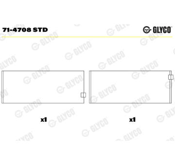 ojnicni lozisko GLYCO 71-4708 STD
