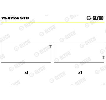 ojnicni lozisko GLYCO 71-4724 STD