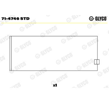 Ojniční ložisko GLYCO 71-4746 STD
