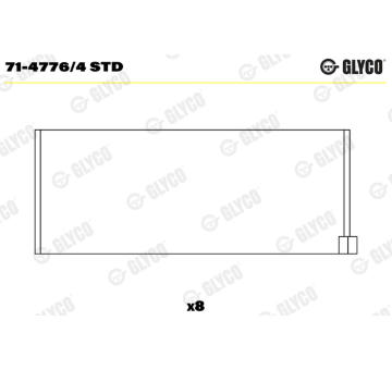 ojnicni lozisko GLYCO 71-4776/4 STD