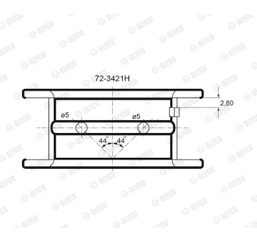Ložisko GLYCO 72-3421H