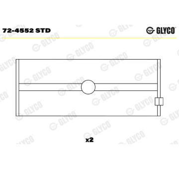 Loziska klikove hridele GLYCO 72-4552 STD
