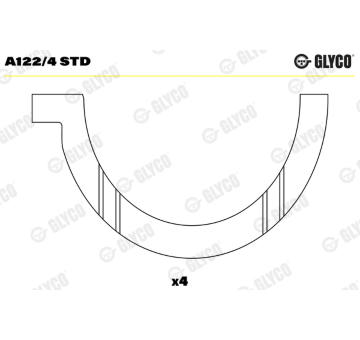 Distanční kotouč, kliková hřídel GLYCO A122/4 STD