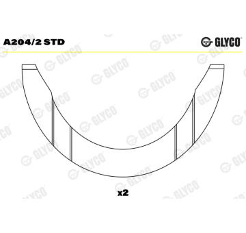 Distanční kotouč, kliková hřídel GLYCO A204/2 STD