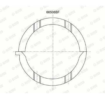 Distanční kotouč, kliková hřídel GLYCO A208/2 STD