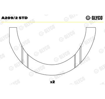 Distanční kotouč, kliková hřídel GLYCO A209/2 STD