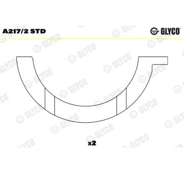 Distanční kotouč, kliková hřídel GLYCO A217/2 STD