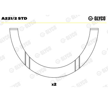 Distanční kotouč, kliková hřídel GLYCO A221/2 STD