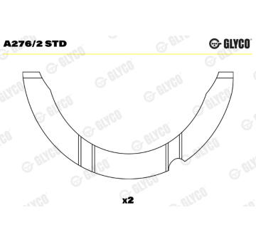 Distanční kotouč, kliková hřídel GLYCO A276/2 STD