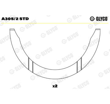 Distanční kotouč, kliková hřídel GLYCO A305/2 STD