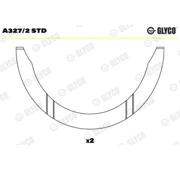 Distanční kotouč, kliková hřídel GLYCO A327/2 STD