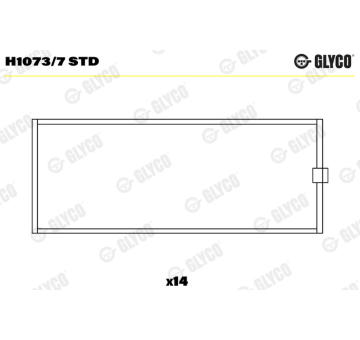 Loziska klikove hridele GLYCO H1073/7 STD