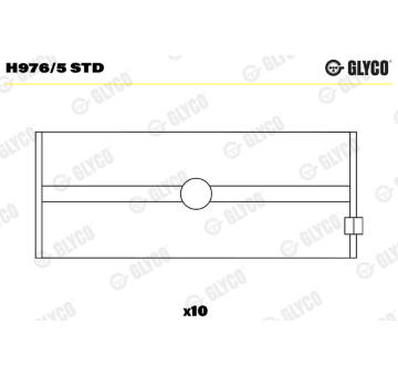 Loziska klikove hridele GLYCO H976/5 STD