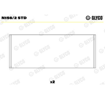 Ložisko vačkového hřídele GLYCO N156/2 STD