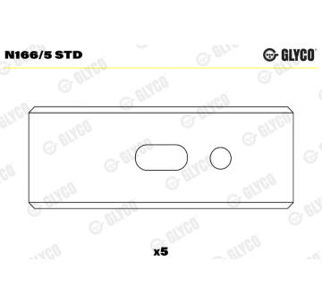 Lożisko vačkového hriadeľa GLYCO N166/5 STD