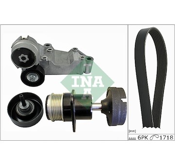 Sada žebrovaných klínových řemenů INA 529 0038 10
