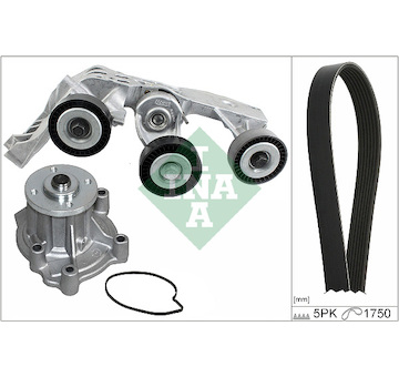 Vodní pumpa + klinový żebrový řemen Schaeffler INA 529 0081 31