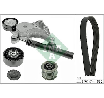 Sada žebrovaných klínových řemenů INA 529 0113 10