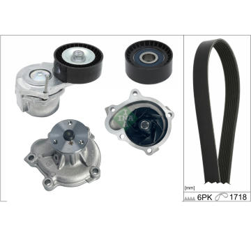 Vodní pumpa + klinový żebrový řemen Schaeffler INA 529 0312 30