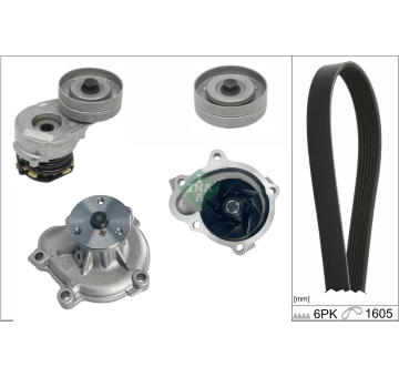 Vodní pumpa + klinový żebrový řemen Schaeffler INA 529 0330 30