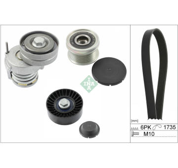 Sada žebrovaných klínových řemenů Schaeffler INA 529 0505 20