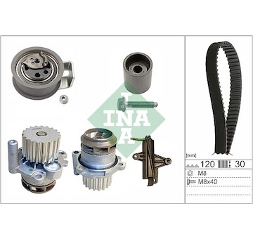 Vodní pumpa + sada ozubeného řemene Schaeffler INA 530 0340 30