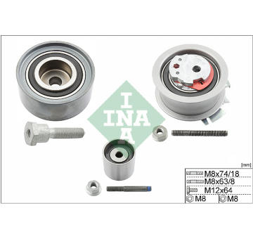 Sada kladek, ozubeny remen INA 530 0463 09