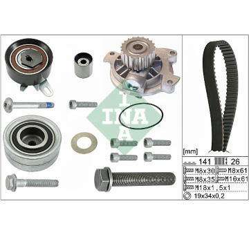 Vodni pumpa + sada ozubeneho remene Schaeffler INA 530 0482 30