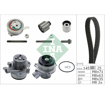 Vodní pumpa + sada ozubeného řemene Schaeffler INA 530 0650 32