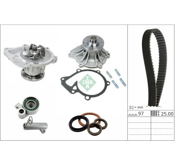 Vodné čerpadlo + sada ozubeného remeňa Schaeffler INA 530 0865 30