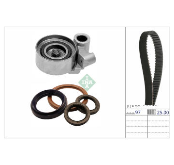 Sada ozubeného remeňa Schaeffler INA 530 0891 10