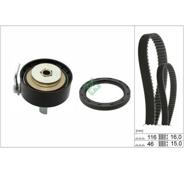 ozubení,sada rozvodového řemene Schaeffler INA 530 0960 10