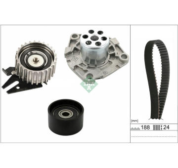 Vodní pumpa + sada ozubeného řemene Schaeffler INA 530 0968 30