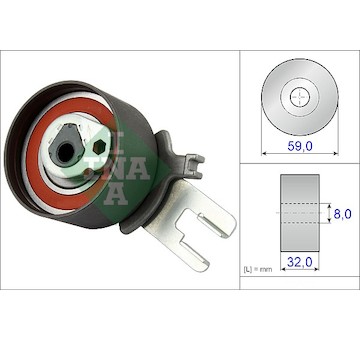 Napínacia kladka ozubeného remeňa Schaeffler INA 531 0859 10