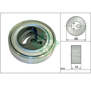 Napínací kladka, žebrovaný klínový řemen INA 531 0899 10