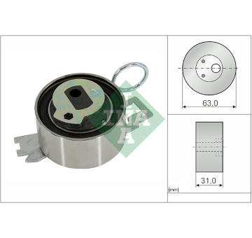 Napínací kladka, ozubený řemen Schaeffler INA 531 0937 10