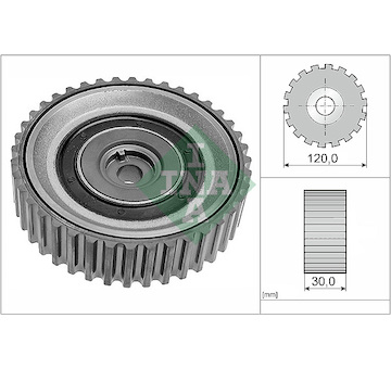 Vratna/vodici kladka, ozubeny remen Schaeffler INA 532 0443 10