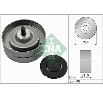 Vratna/vodici kladka, klinovy zebrovy remen Schaeffler INA 532 0463 10