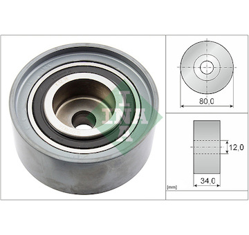 Vratna/vodici kladka, ozubeny remen Schaeffler INA 532 0527 10