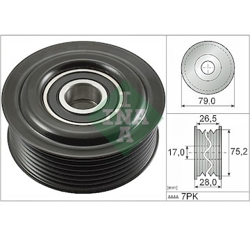 Vratna/vodici kladka, klinovy zebrovy remen Schaeffler INA 532 0609 10