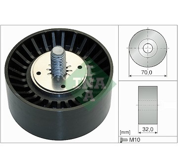 Vratna/vodici kladka, klinovy zebrovy remen Schaeffler INA 532 0735 10