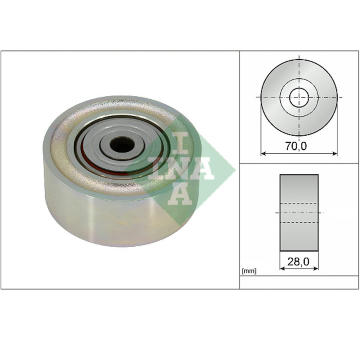 Vratna/vodici kladka, klinovy zebrovy remen Schaeffler INA 532 0934 10