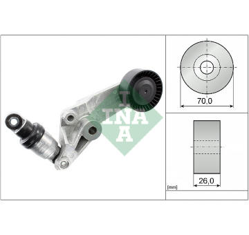 Napínák, žebrovaný klínový řemen Schaeffler INA 534 0016 10