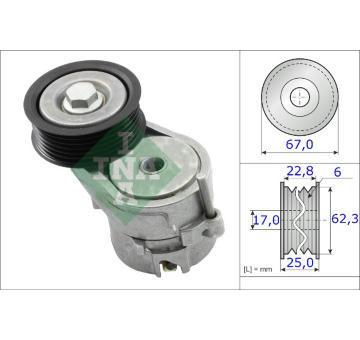 napinak, zebrovany klinovy remen Schaeffler INA 534 0246 10